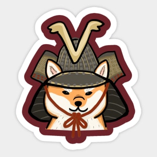 Samurai Shiba Sticker